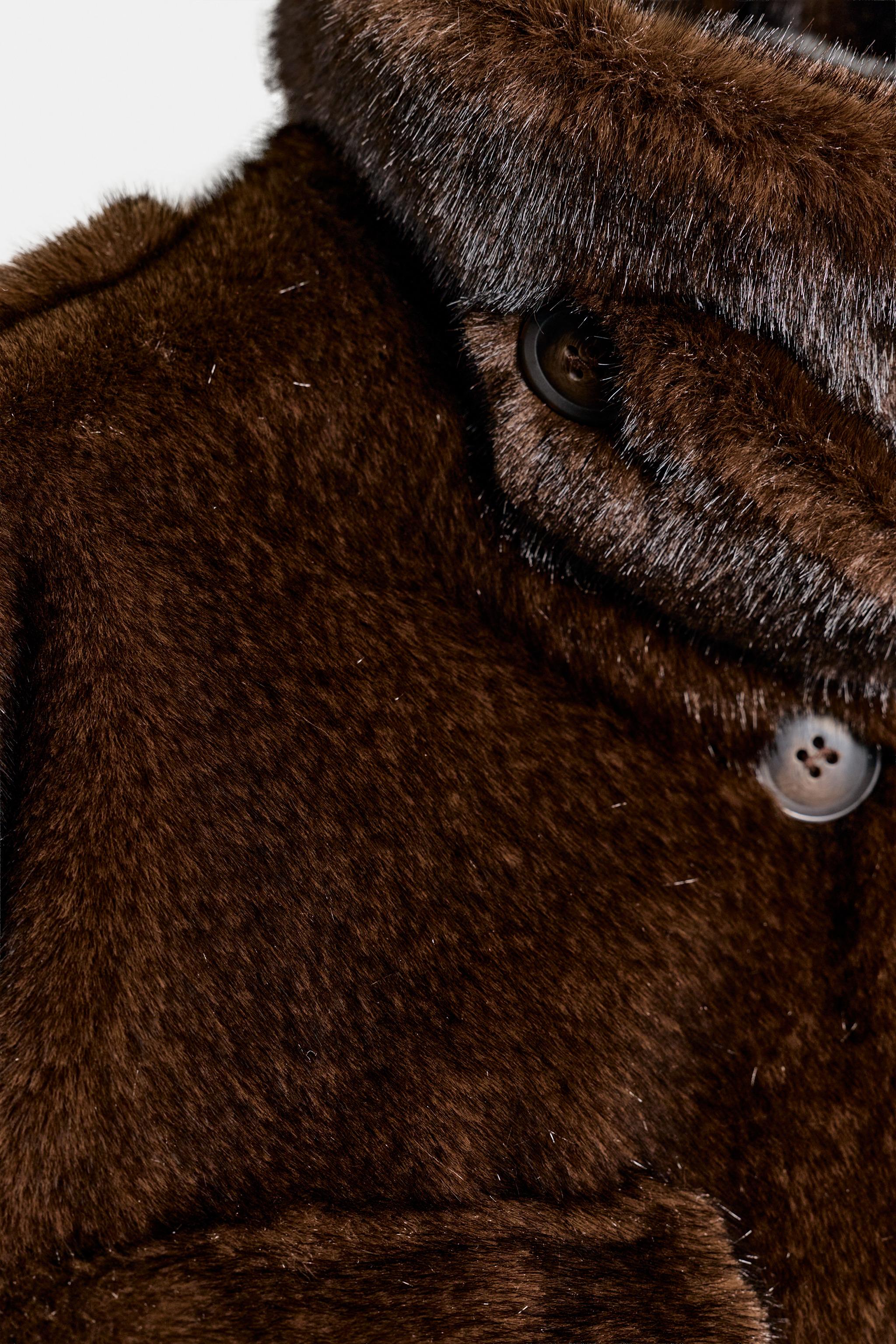 FAUX FUR BOMBER JACKET